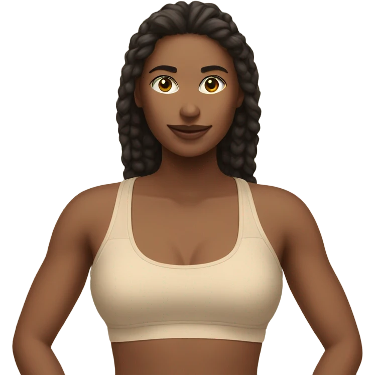 beige sports bra emoji