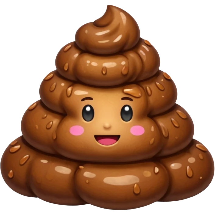 A brown wet poop💩 emoji