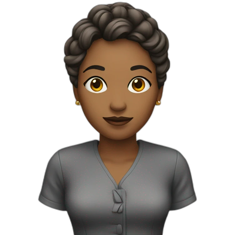 femme avec un claquette emoji