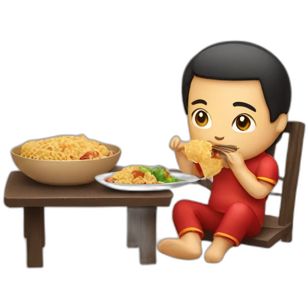chinesse eating emoji