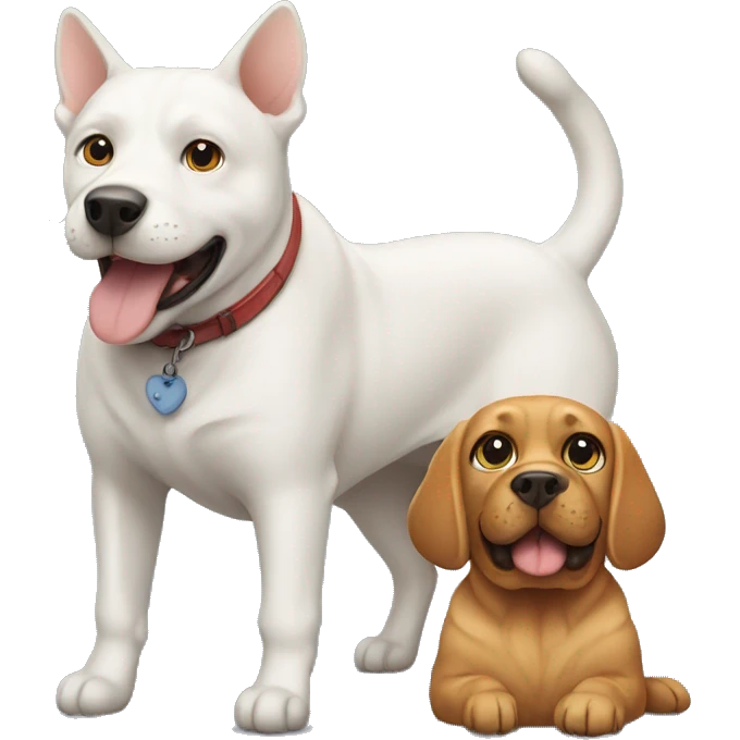 Cat and dog emoji