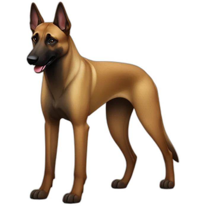 Belgian Malinois Dog Full Body emoji