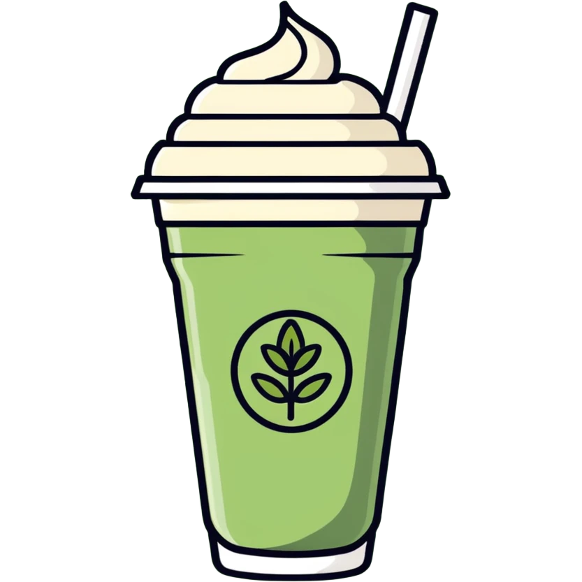 ice matcha latte emoji