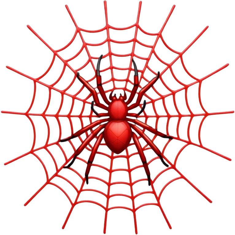 Red spider web  emoji