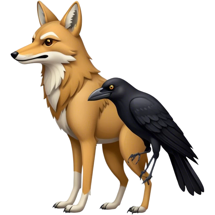  Coyote and Crow emoji
