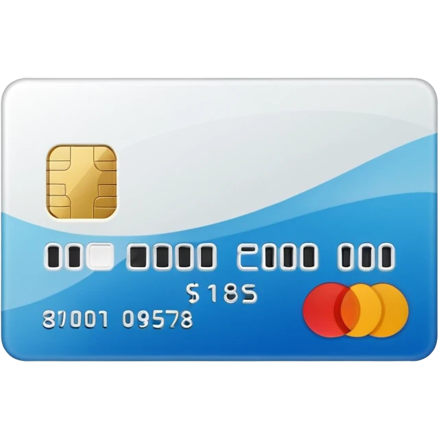 Cartão de crédito branco emoji