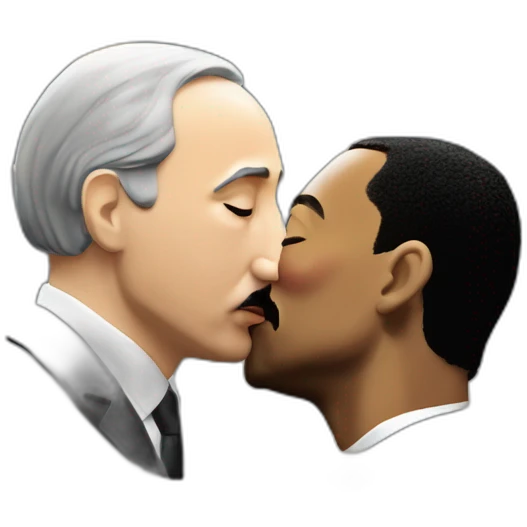 Éric zemmour kissing Martin Luther king emoji