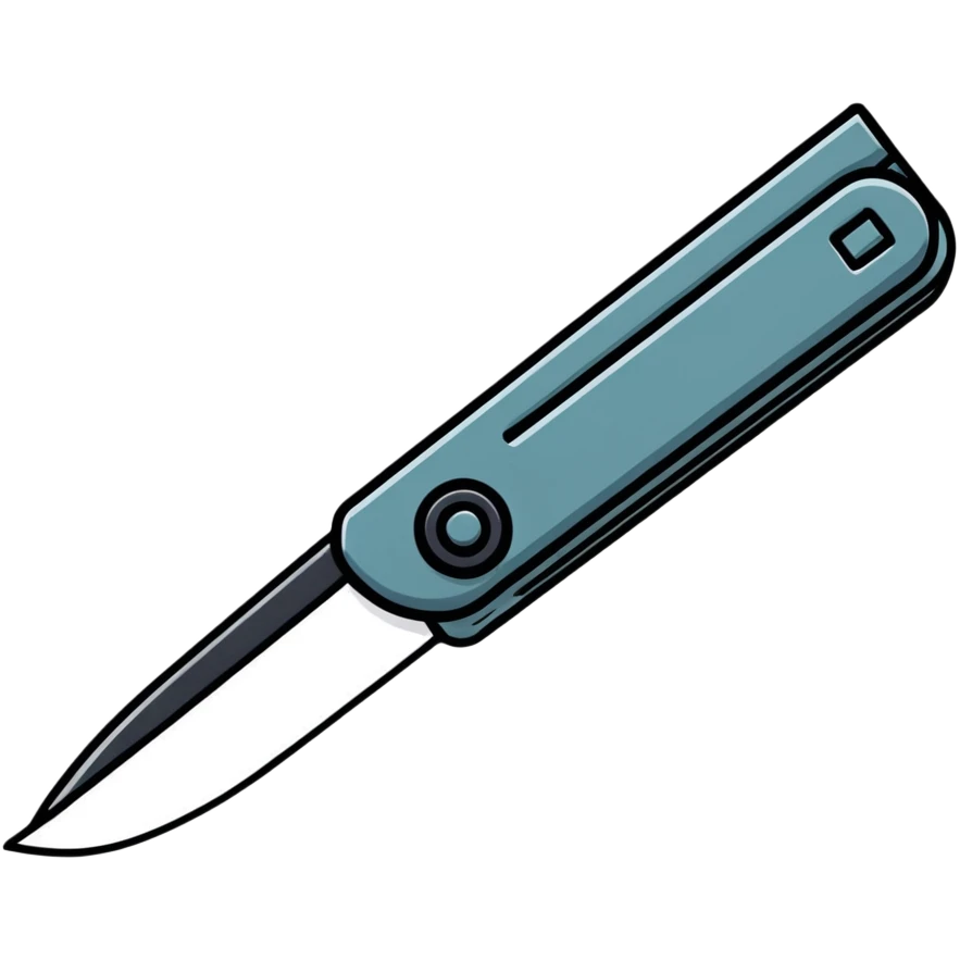 Box cutter with retractable blade, utility knife tool for cutting boxes and packaging emoji