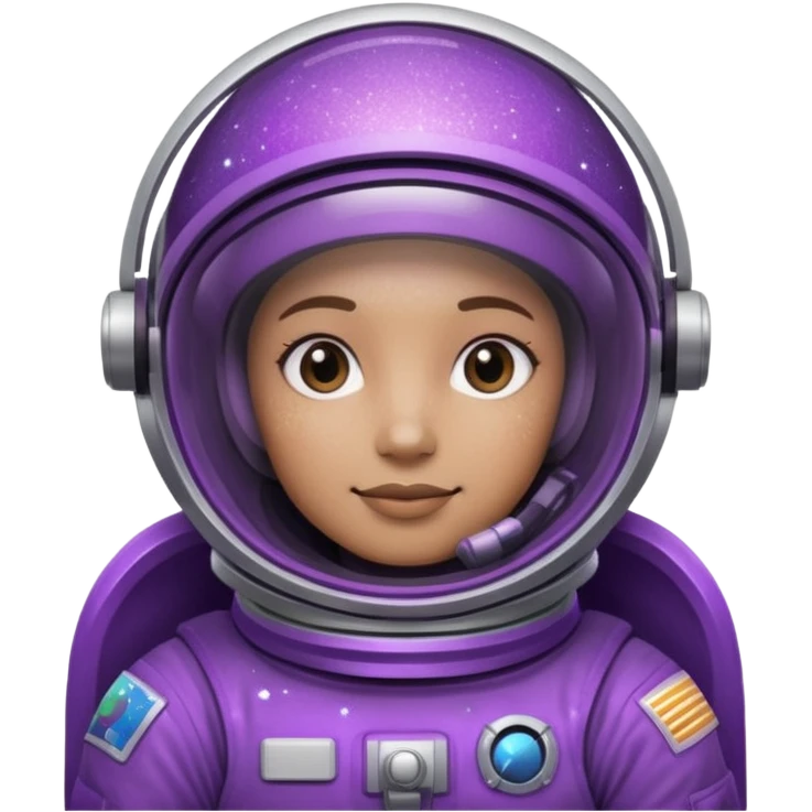 glitter purple astronaut emoji