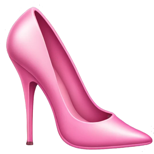 pink stiletto shoes emoji