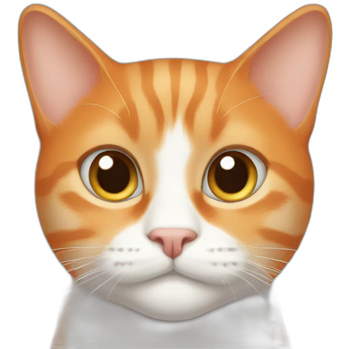 orange cat white chin emoji