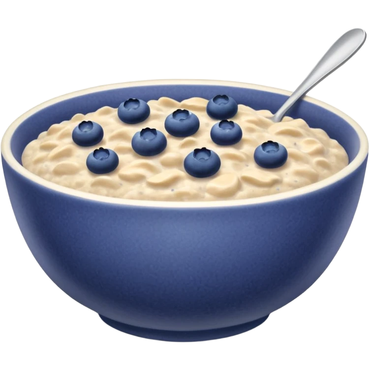 Blueberry oatmeal iPhone emoji emoji