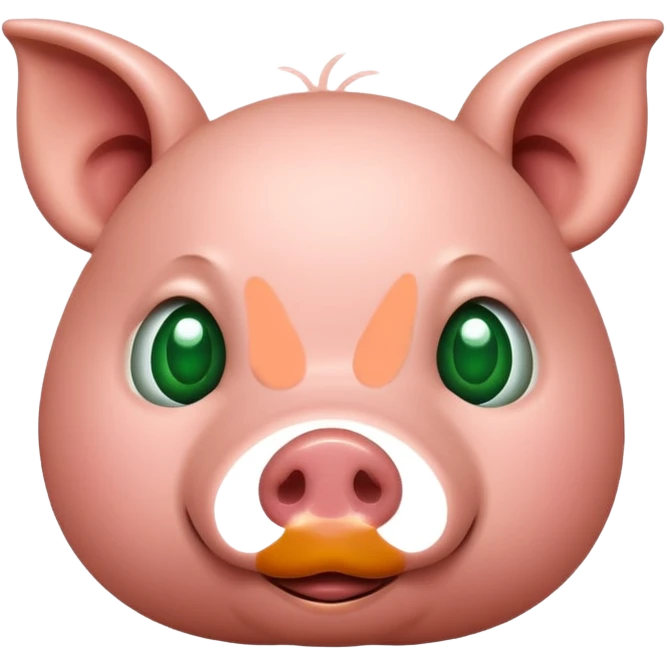 Nose pig green emoji