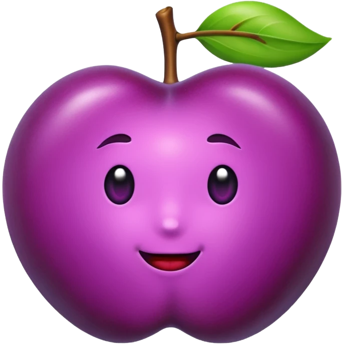 single plum emoji