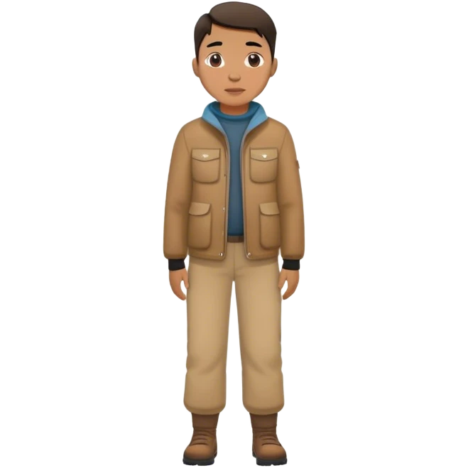 photorealistic greenland citizen standing full length emoji