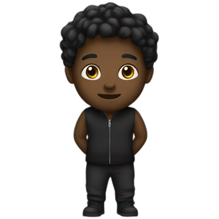 Black colour emoji