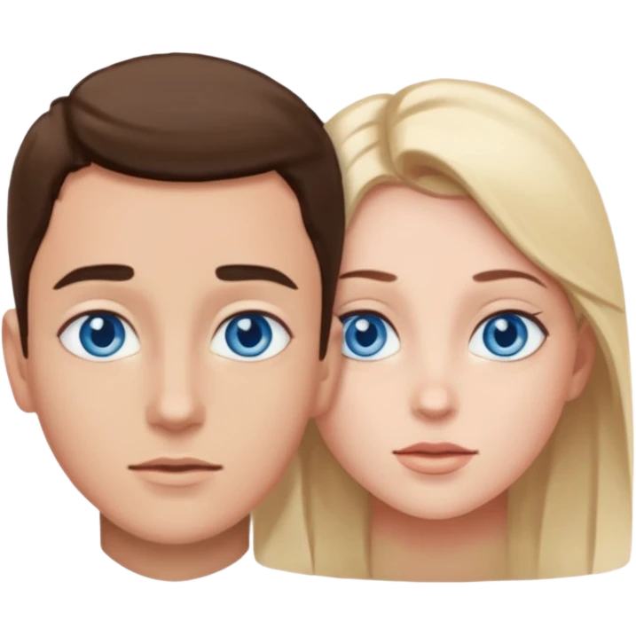 Make them looking up and to the right with blue eyes emoji