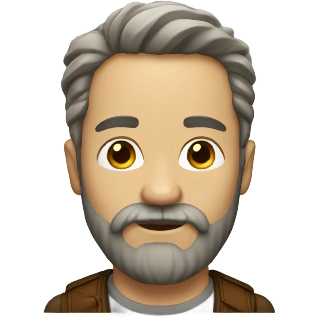 White Cajun man with a beard emoji