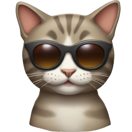 cat whit sunglasses emoji
