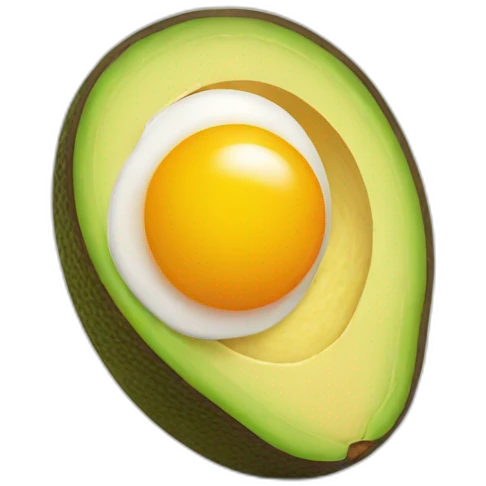 Egg and avocado  emoji