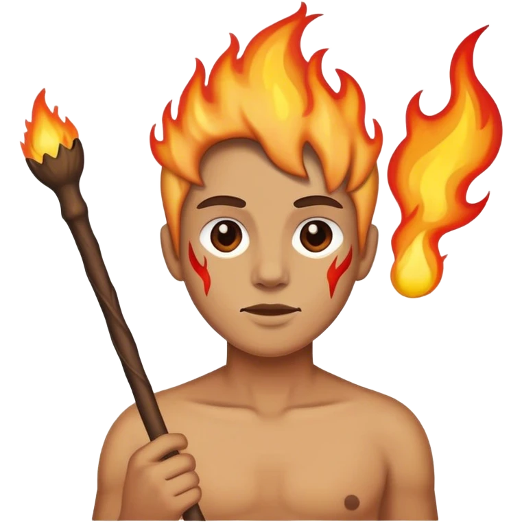 stick with tip on fire emoji