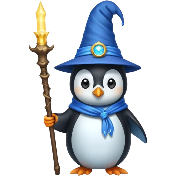 Penguin Wizard emoji