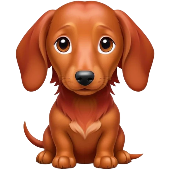 dapple dachshund with red hair dachshund  emoji