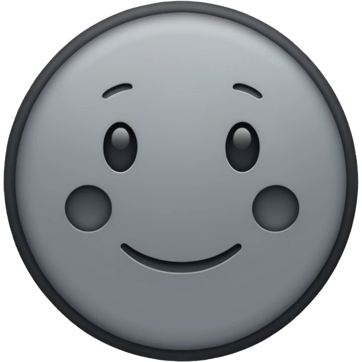 Grey circle emoji