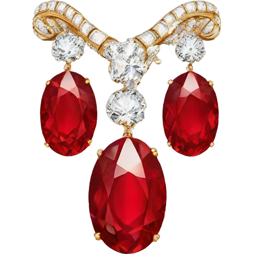 High jewellery red emoji