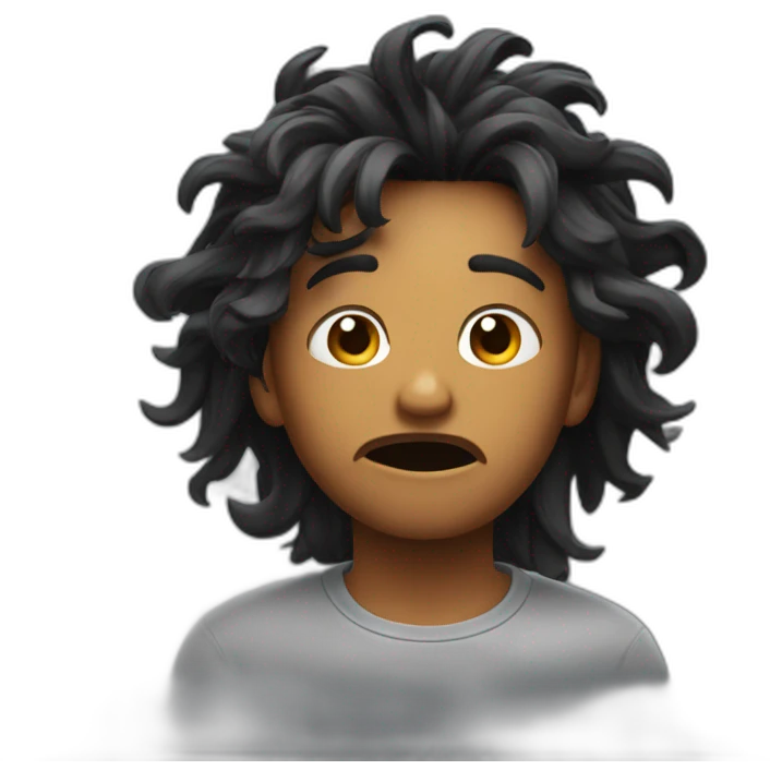 frustrated pulling hair main emoji