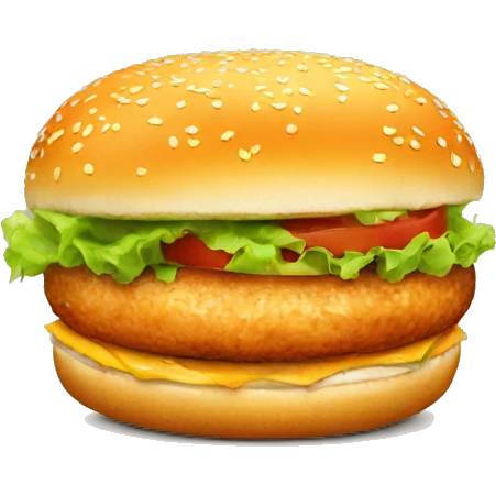 Chicken burger emoji