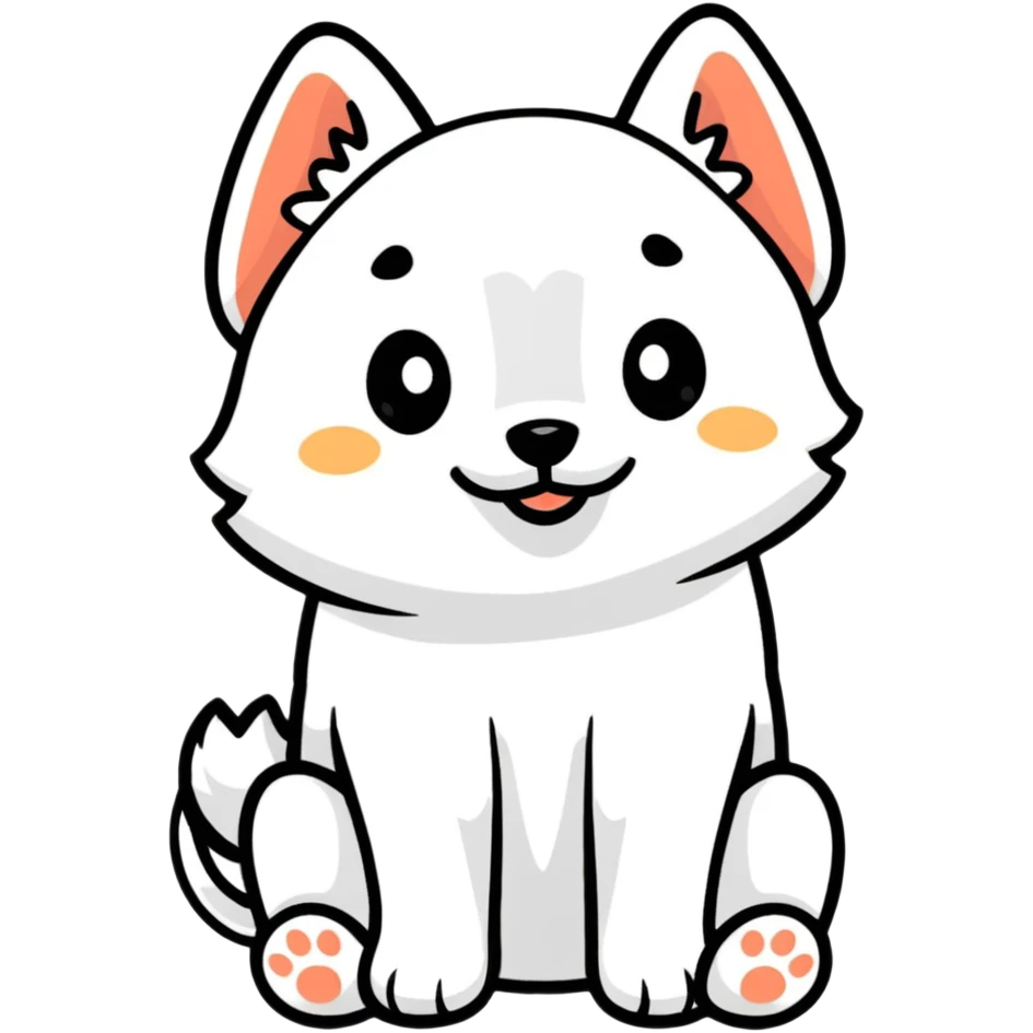 small cute puppy emoji