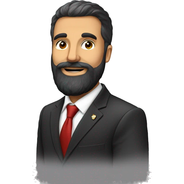 Député Antoine Armand avec barbe emoji
