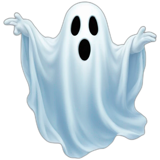 Ghost floating in the air trump emoji