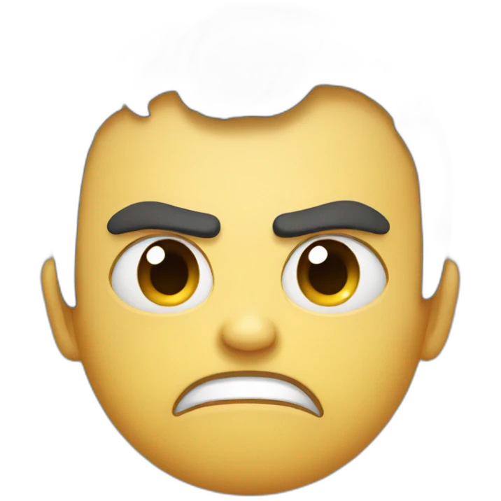 Cute angry emoji