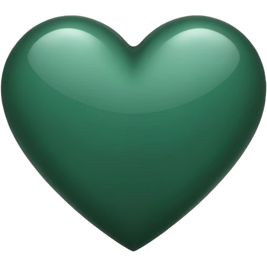 dark green heart emoji