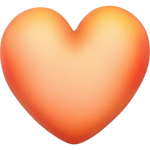 peach colored heart emoji