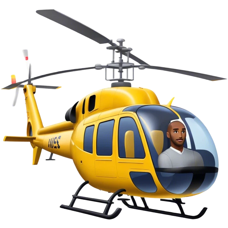 kobe bryant in a helicopter emoji
