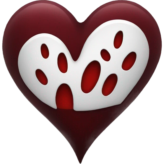 Dark red heart emoji