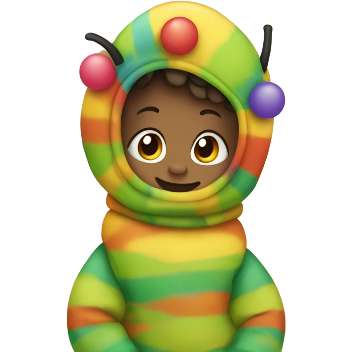 Caterpillar boy toddler emoji