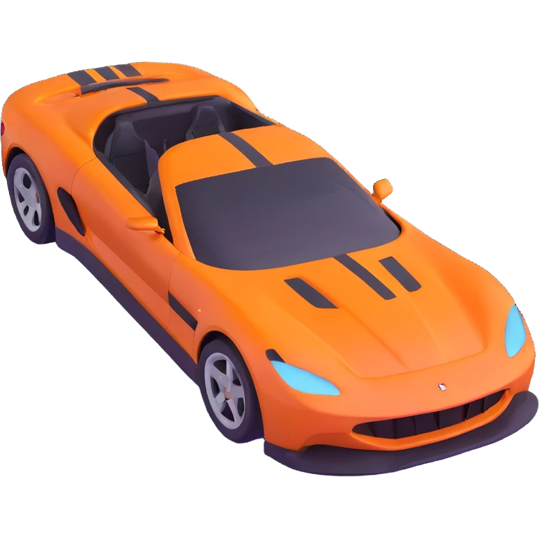 sports car with Miami vibe inspired by GTA 6 emoji