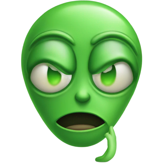 green Alien question mark emoji