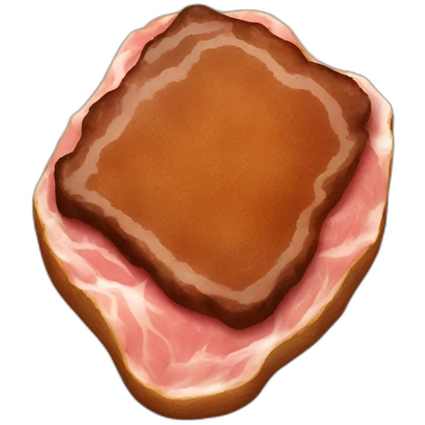 Fried meat steak emoji