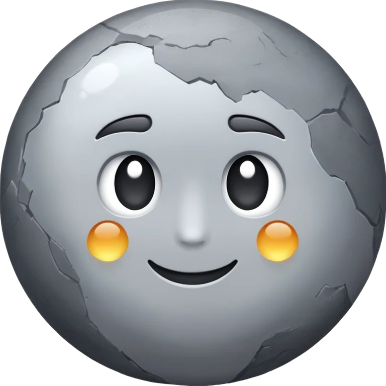 Mercury is a round planet emoji