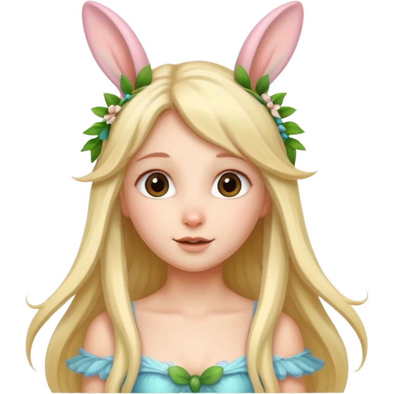 a fairy with bunny ears emoji