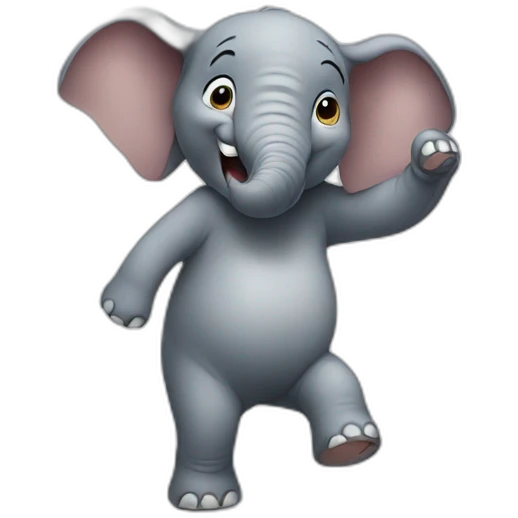 An Elephant Dancing emoji