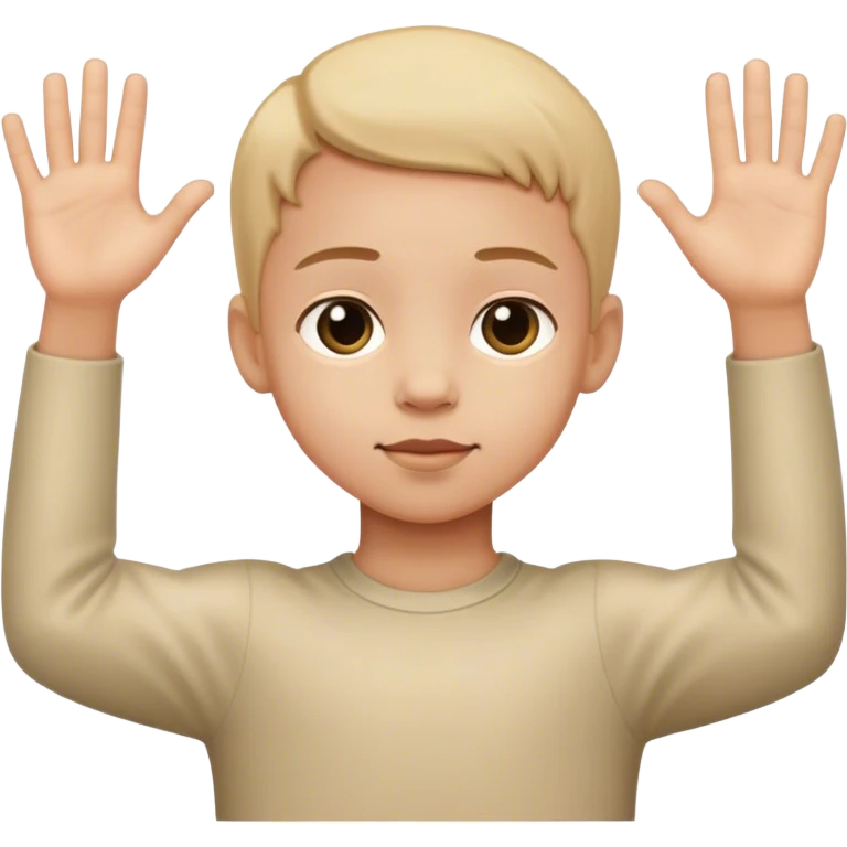 child with long arms emoji
