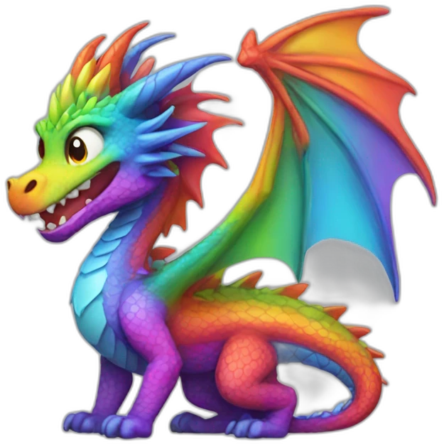 rainbow dragon  emoji