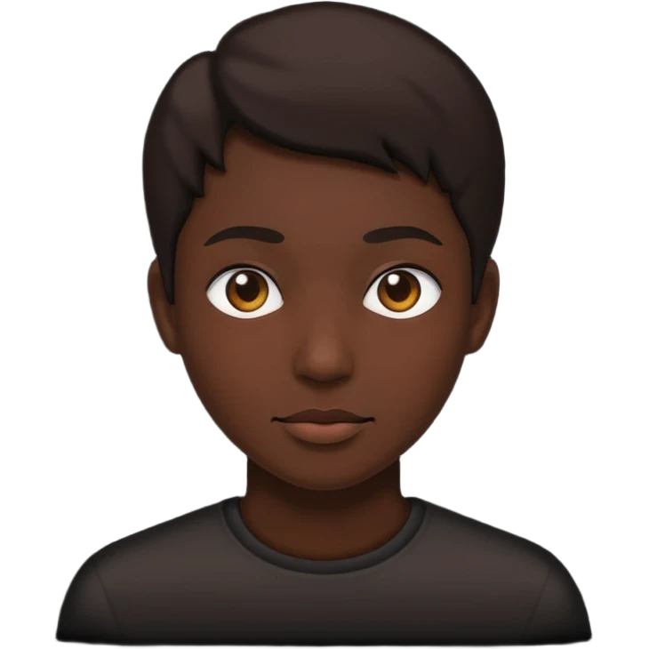 See only the shape, so no eyes, no lips, no hair. See only the silhouette. emoji