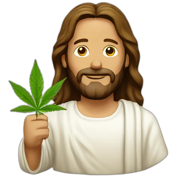 Jesus Weed emoji
